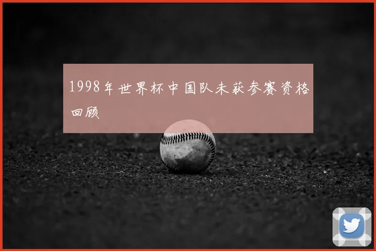 1998年世界杯中国队未获参赛资格回顾